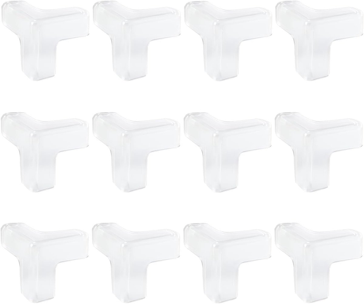 12 stuks tafelrandbescherming voor kinderen, transparante hoekbescherming van siliconen, zelfklevende hoekbeschermingsranden voor meubels, hoek- en randbescherming voor tafel, bureau, eettafel