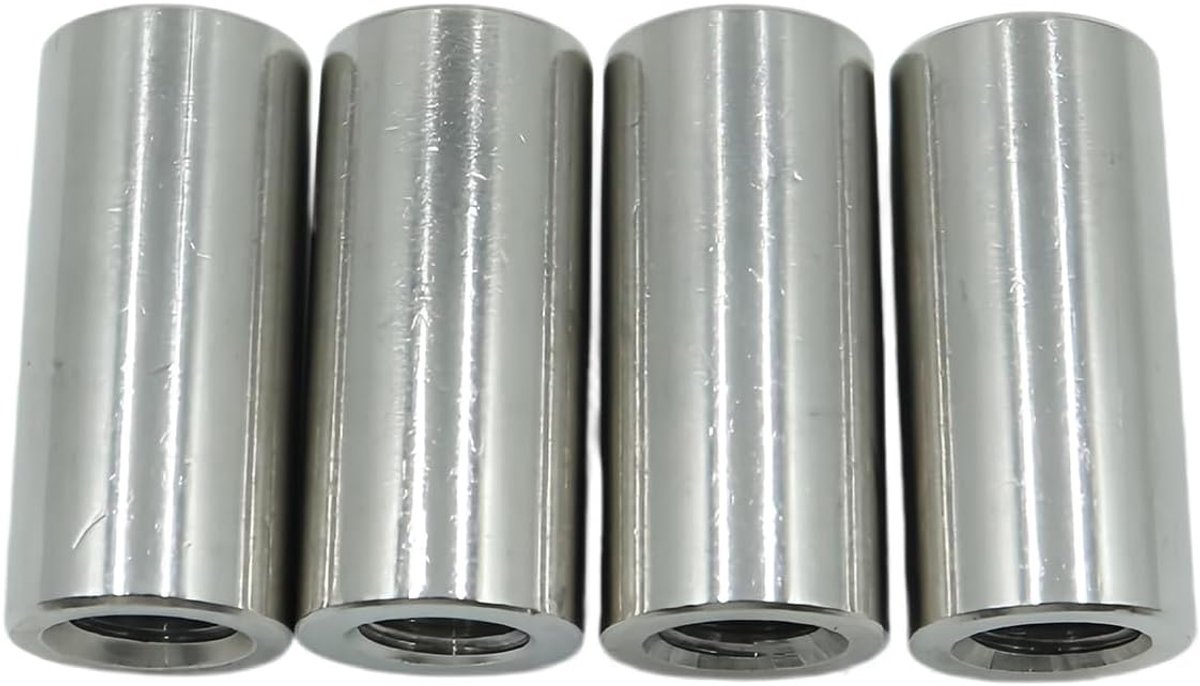 4 stuks M10 x 35 x 16 mm ronde gewrichtsmoeren, zilver 304 roestvrij stalen koppelingsmoeren voor houder, camerablet en lamphouder