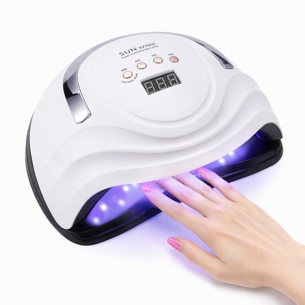 380 W uv-lamp voor gelnagels met 81 lampkralen, 4 timerinstellingen, led-lamp, nagels met lcd-display, autosensor - ShopVlot