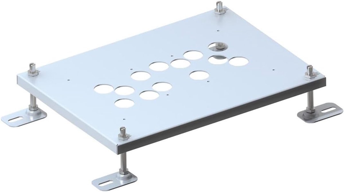 Levelable height extension for floor sockets recessed bottom tanks for hollow walls and screed floors for leveling - ShopVlot
