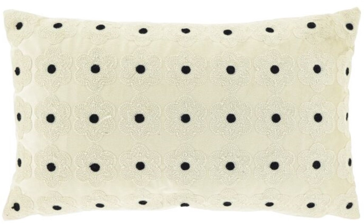Unique Living Sierkussen Mona - Dove White - 30x50cm Wit