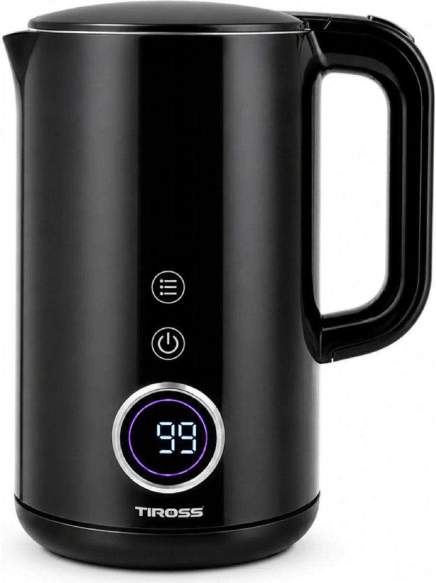 TIROSS Waterkoker 1,7 l met 7 temperatuurstanden, warmhoudfunctie, en kleurendisplay
