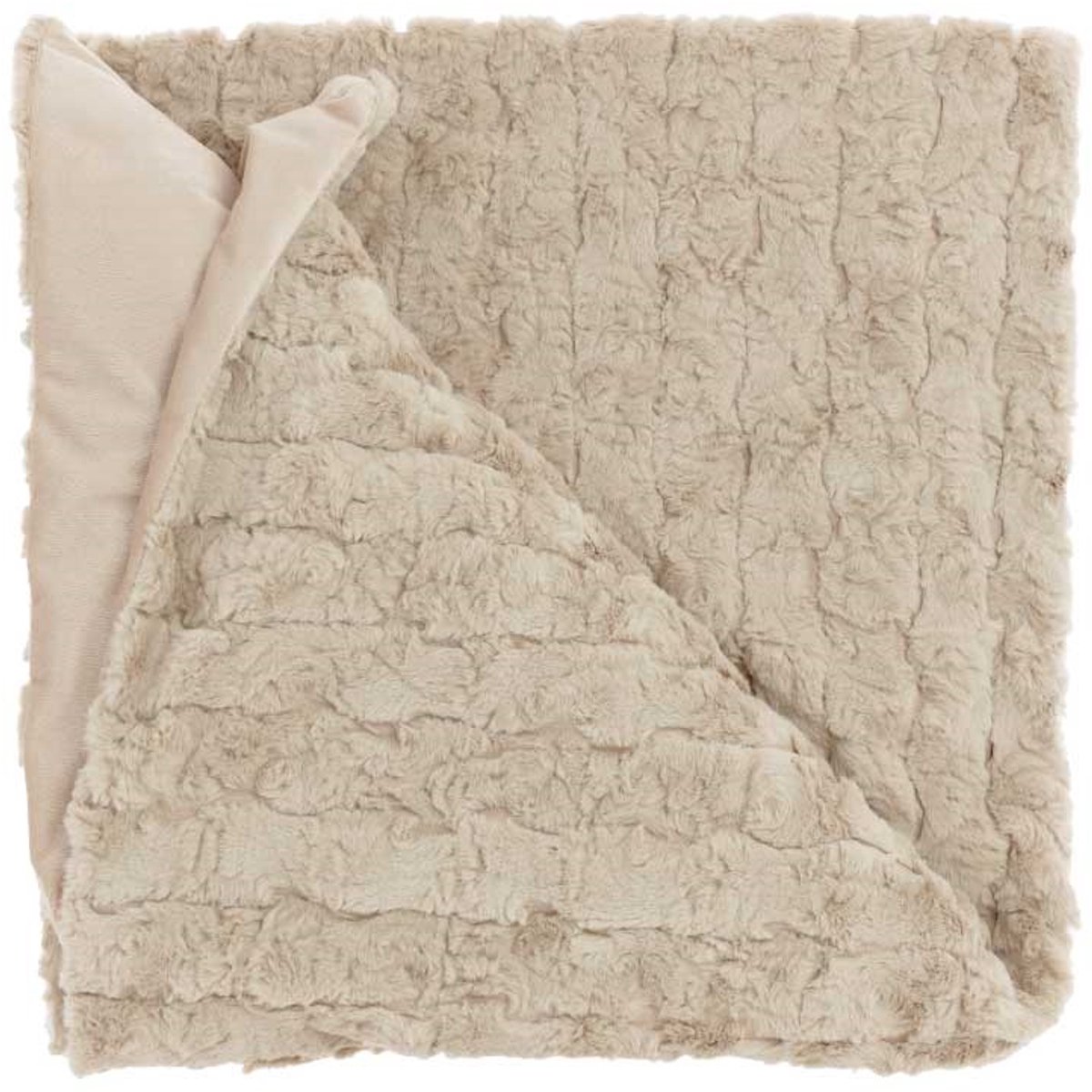 Unique Living Plaid Veerle Sand -150x200cm