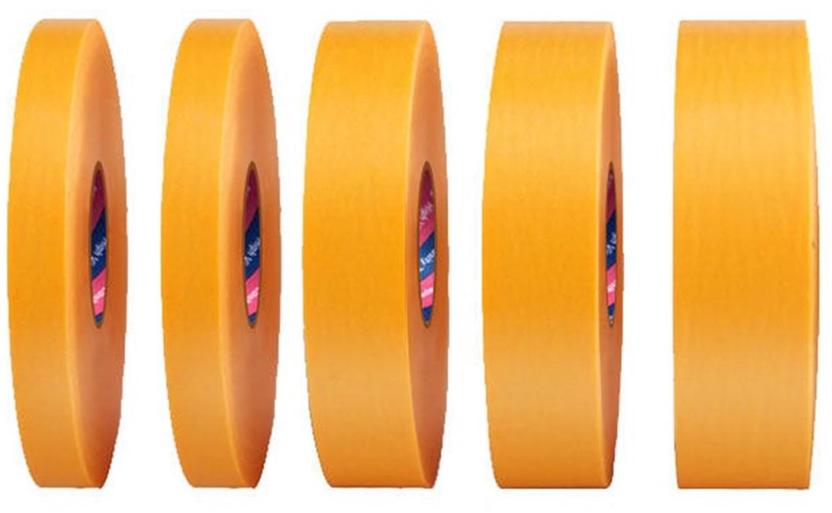 Dunne Dekband voor Precisiewerk 3/5/10/12 mm x 50 m - Perfect voor Autoverschildering, Knutselen en Strakke Lijnen