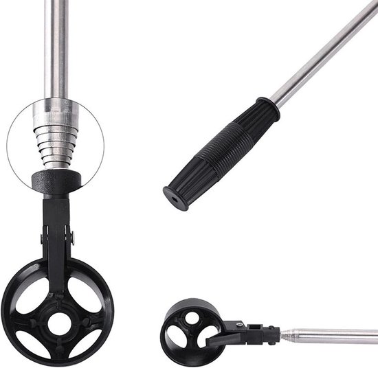 Draagbare Golfbal Retriever voor het Verzamelen van Golfballen, Ideaal Golfaccessoire en Cadeau voor Golfers en Mannen, RVS Ontwerp, 41 cm Lang — afbeelding 2