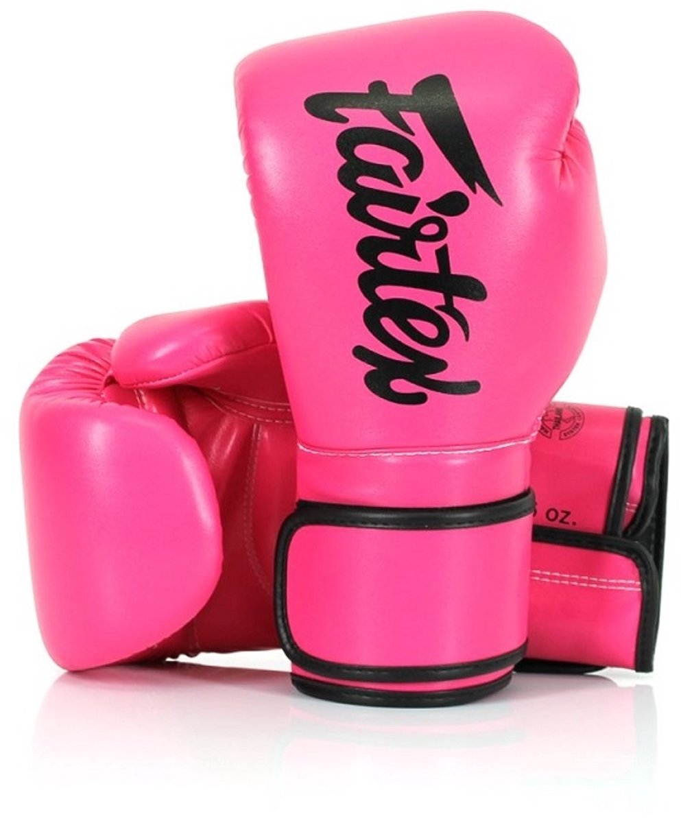 Fairtex Micro Gloves Pink/Black-10 OZ