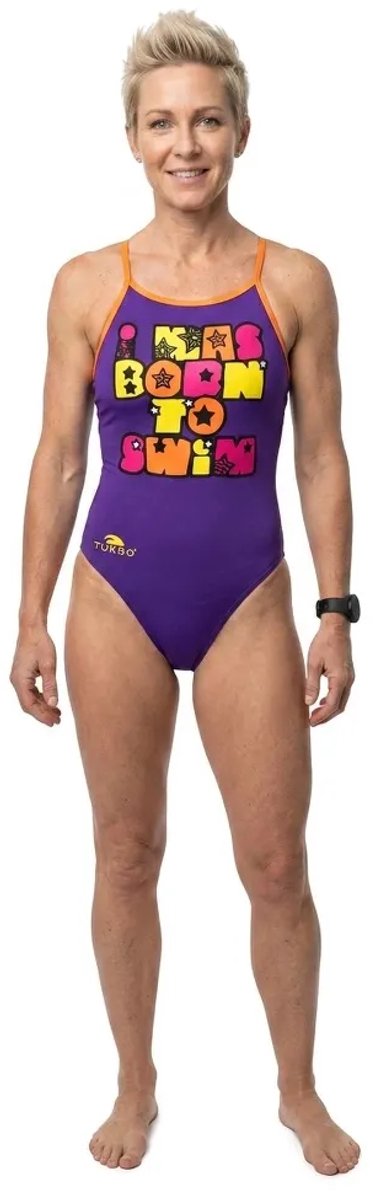 Turbo Born To Swim Zwemkleding Paars XL Vrouw Purple