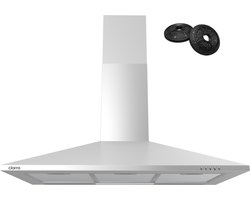 CIARRA VMS9201 - Afzuigkap 90 cm WandAfzuigkap A++ 406 m³/u Recirculatie & Luchtafvoer Koolstoffilters meegeleverd RVS
