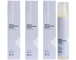DermaKnowlogy - FACE 51 Anti-Blemish Crème - 3 x 50 ml - Voor Vette en Onzuivere Huid - Met 4% Niacinamide - 1,5% Salicylzuur - AllergyCertified