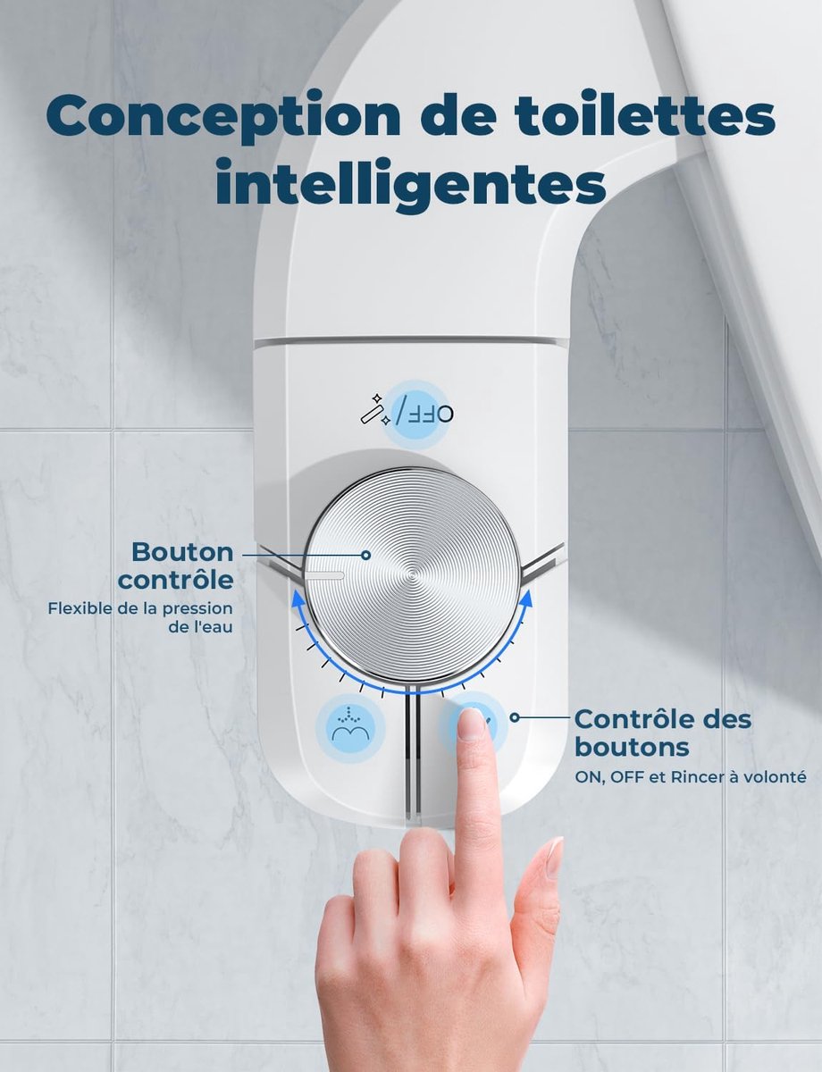 Bidet toilet - niet elektrisch - dubbele sproeiers - eenvoudig te installeren - gezonder leven - ShopVlot