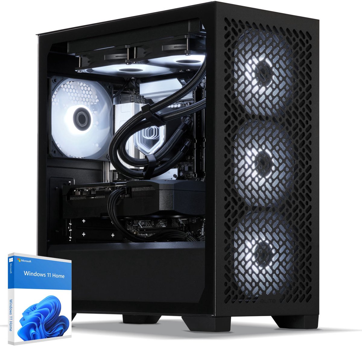 Sedatech Advanced Gaming PC Waterkoeling Tower ATX • Intel i5-14400F 10x 2.5GHz • Radeon RX 9070XT • 32Gb DDR5 • 2Tb SSD M.2 • WiFi • Bluetooth, USB C • Windows 11 • Desktop computer