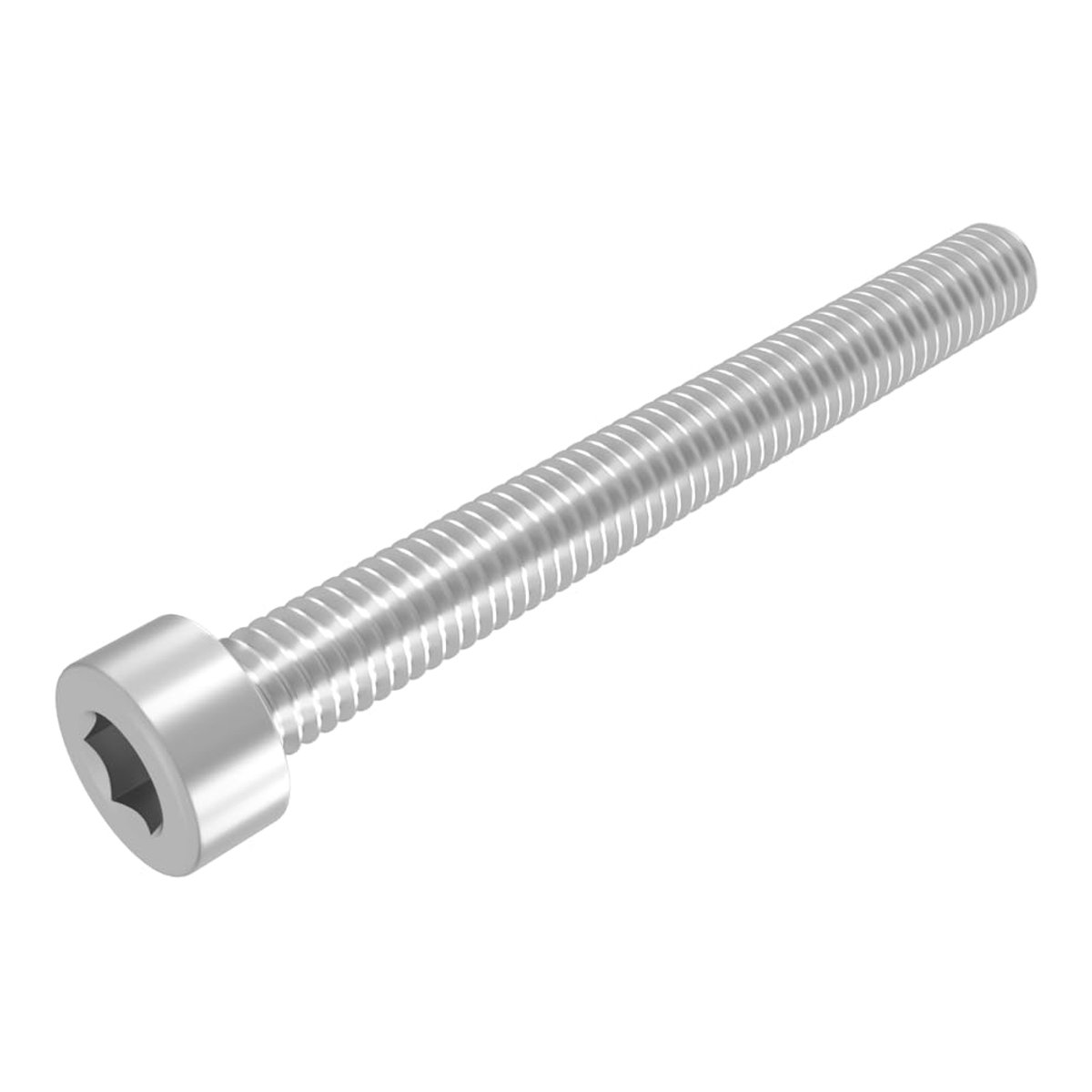 SECCARO Cylinder Screw M2.5 x 25 mm, Stainless Steel V2A VA A2, DIN 912 / ISO 4762, Hexagon, Full Thread, Pack of 20 - ShopVlot