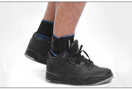 Verstelbare Enkelbandage met Antislip Siliconen Strips - 2 Stuks, Ideaal voor Sport, Voetbal en Hardlopen, 85 cm — afbeelding 2