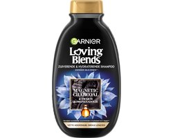 Garnier Loving Blends - Shampoo - Magnetic Charcoal - Vette hoofdhuid & droge lengtes - 300 ml