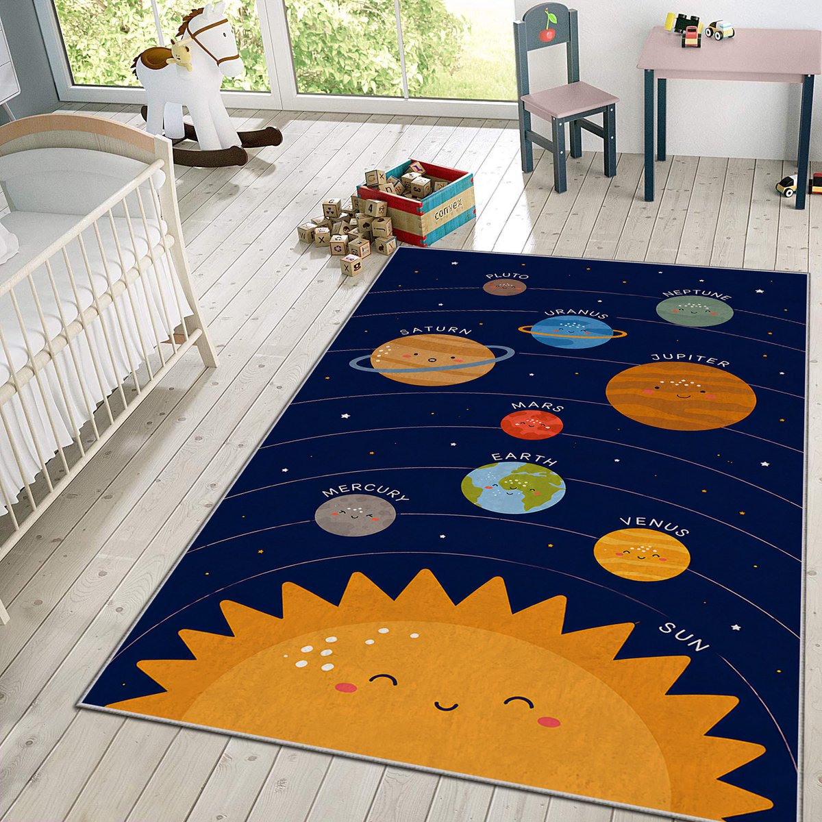 Vloerkleed Kinderkamer - Speelkleed Baby - Speelmat - Speeltapijt - Tapijt voor Kinderkamer - 120*180 cm - Vloerkleed Baby