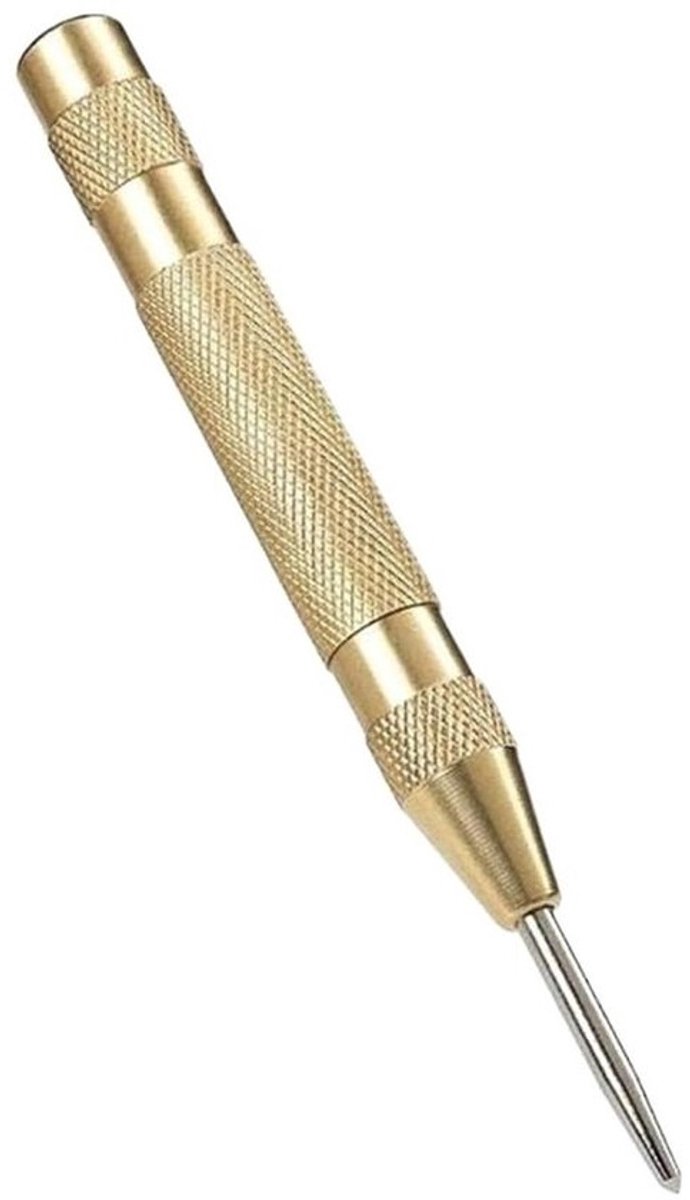 Automatische centerpunch - Markeerpen - Precisie markeren - Verstelbare slagkracht - 5 inch - Brons
