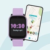 One2track Connect NEXT paars | GPS horloge voor kinderen | Bekijk de locatie van je kind. Stel veilige zones in. En videobellen met de leukste smartwatch voor kinderen