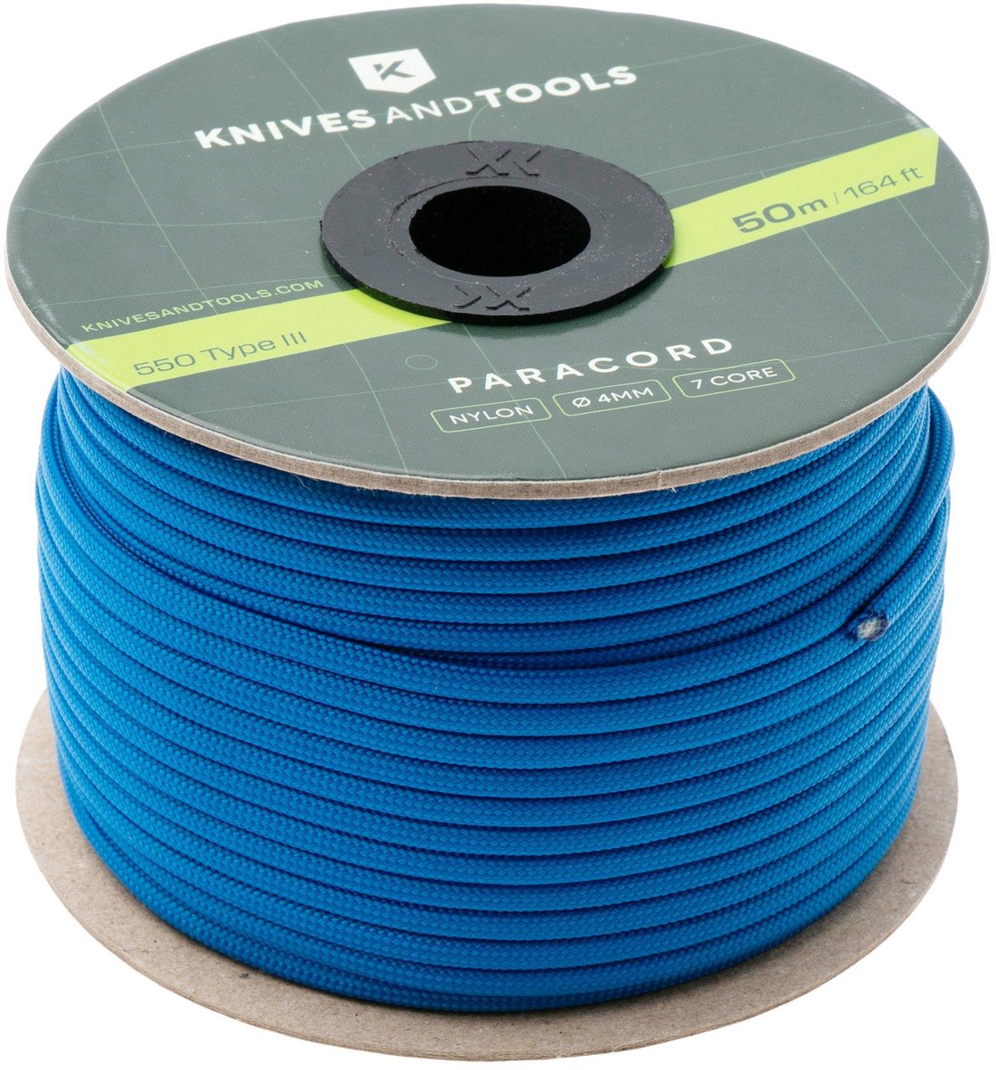 Knivesandtools 550 Paracord Type III - 50m Blue