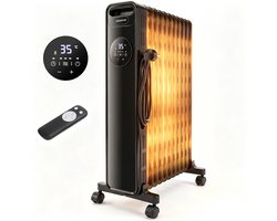 Aigostar Aura - Olieradiator 2300W 11 Ribben - Elektrische Kachel - 3 Warmtestanden - Thermostaat -…