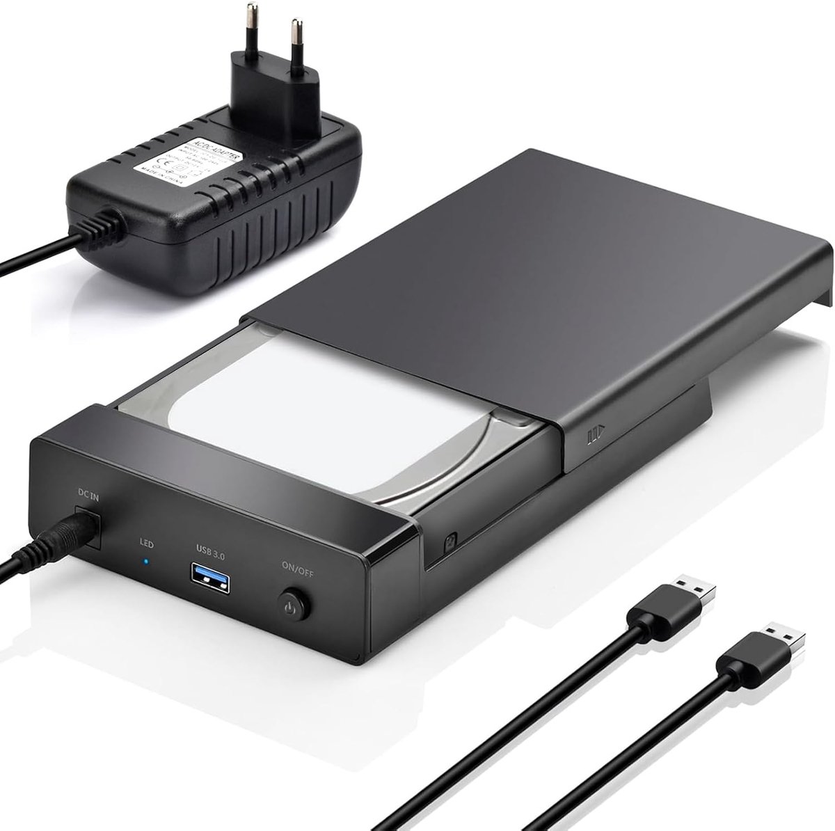 Hard disk docking station - USB 3.0 voor 2.5 en 3.5 inch - 5Gbps overdrachtssnelheid - ShopVlot