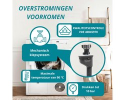 ELECTROHOGAR Aquastop Toevoerslang 4 M Wasmachine en Vaatwasser - ShopVlot