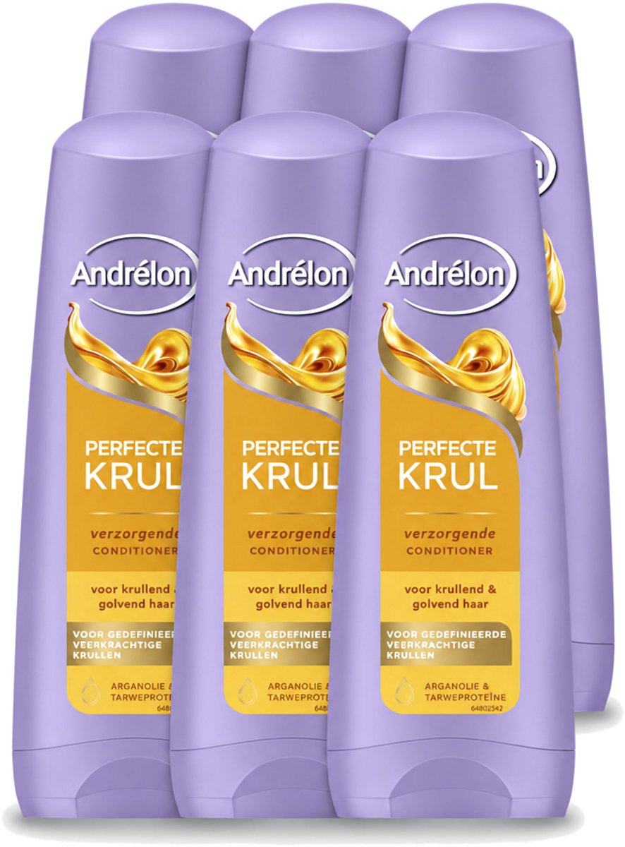 6 x Andrélon – Conditioner – Perfecte Krul – 200 ml - Voordeelverpakking - 6 stuks