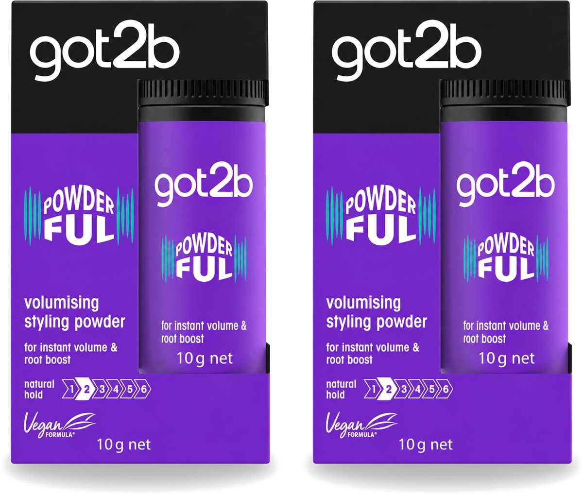2 x Got2B - Stylingpoeder - Powderful - 10 g - Voordeelverpakking - 2 stuks