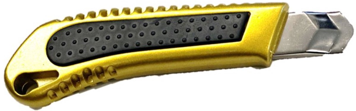 WESTEX cutter Premium, aluminium behuizing, 18 mm klinge, goud