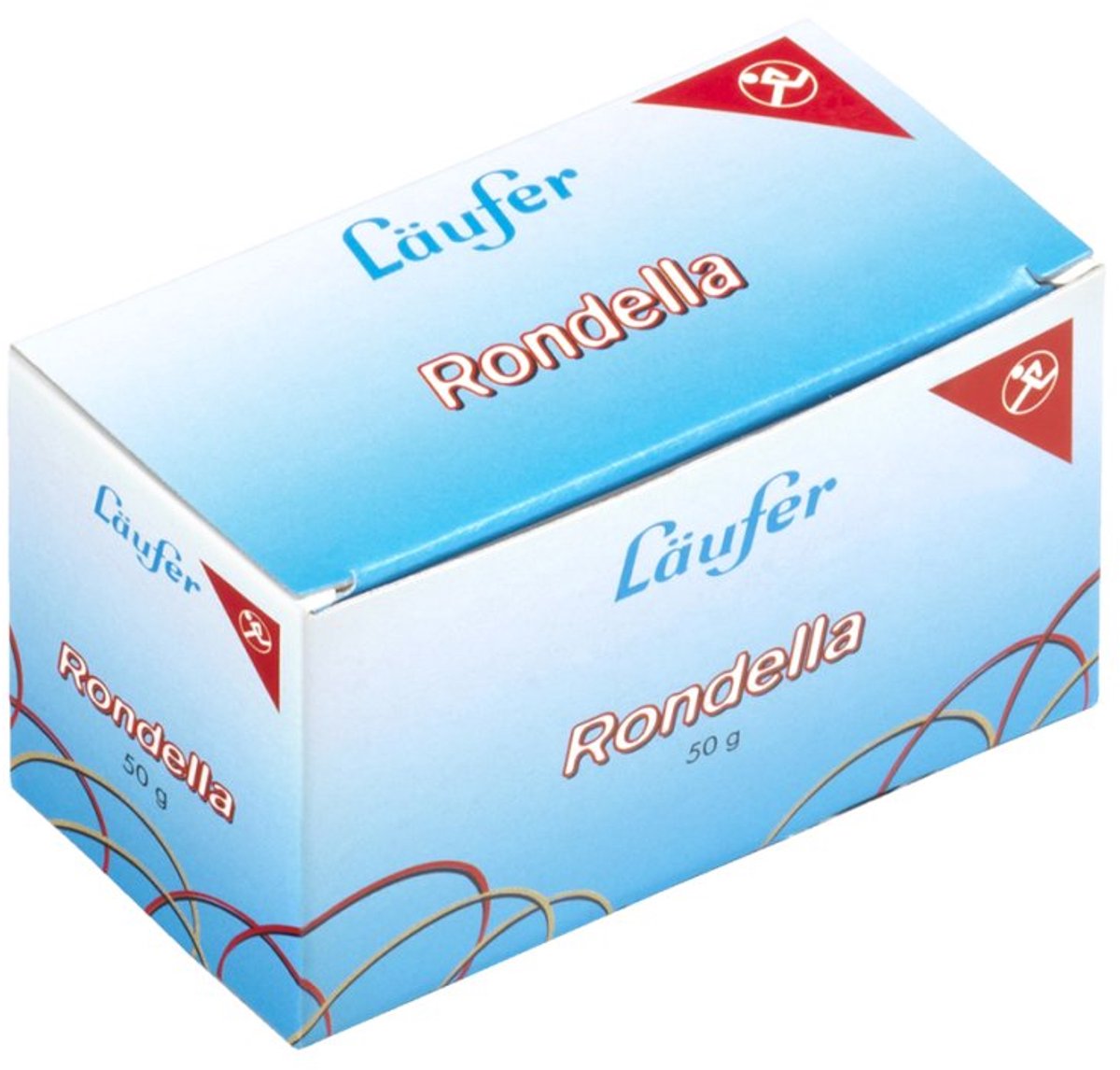 Läufer elastiekjes RONDELLA, rood, 80×2 mm