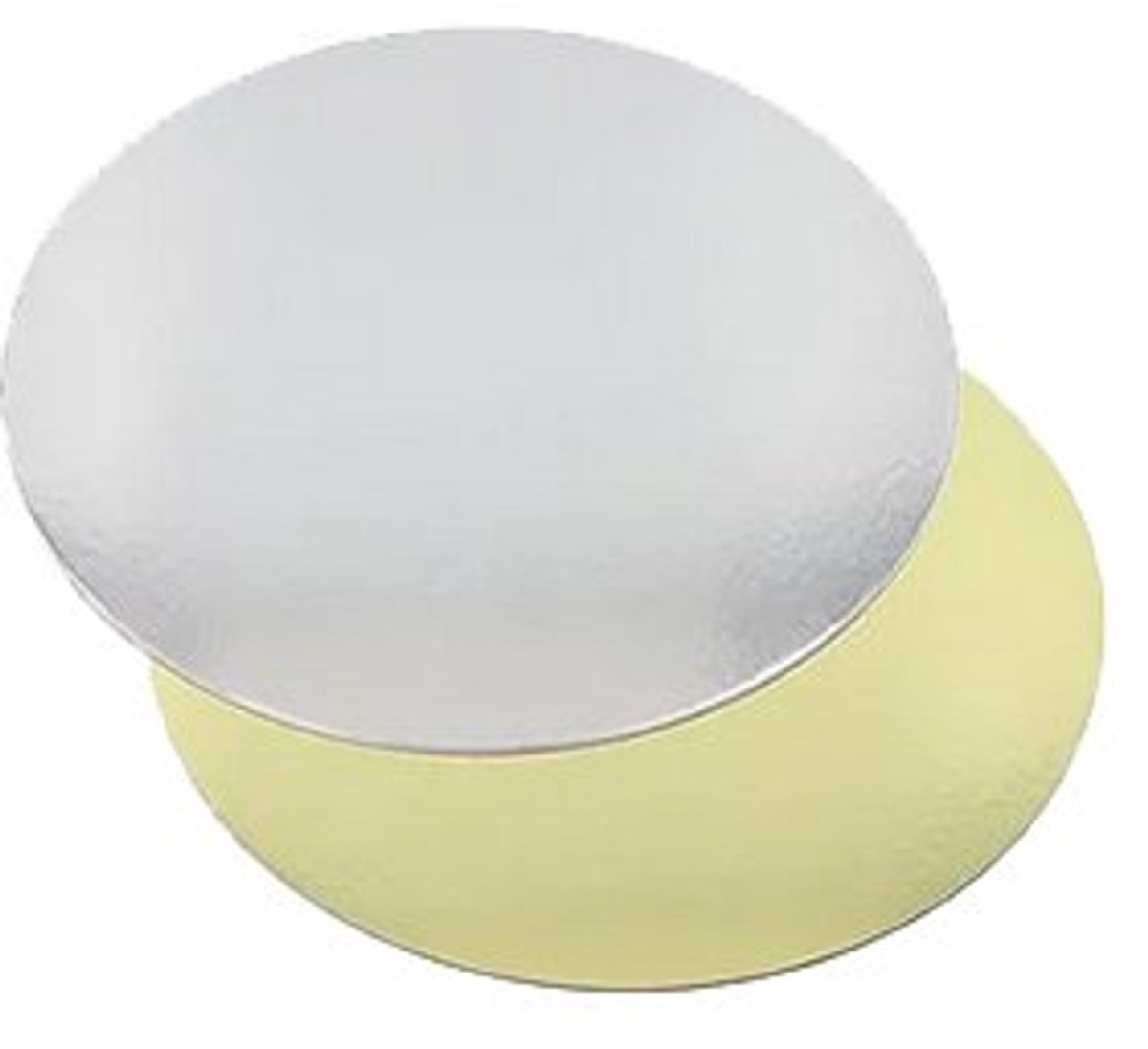 25 Taartonderlegger rond Ø 28 cm · 0,3 cm goud/zilver