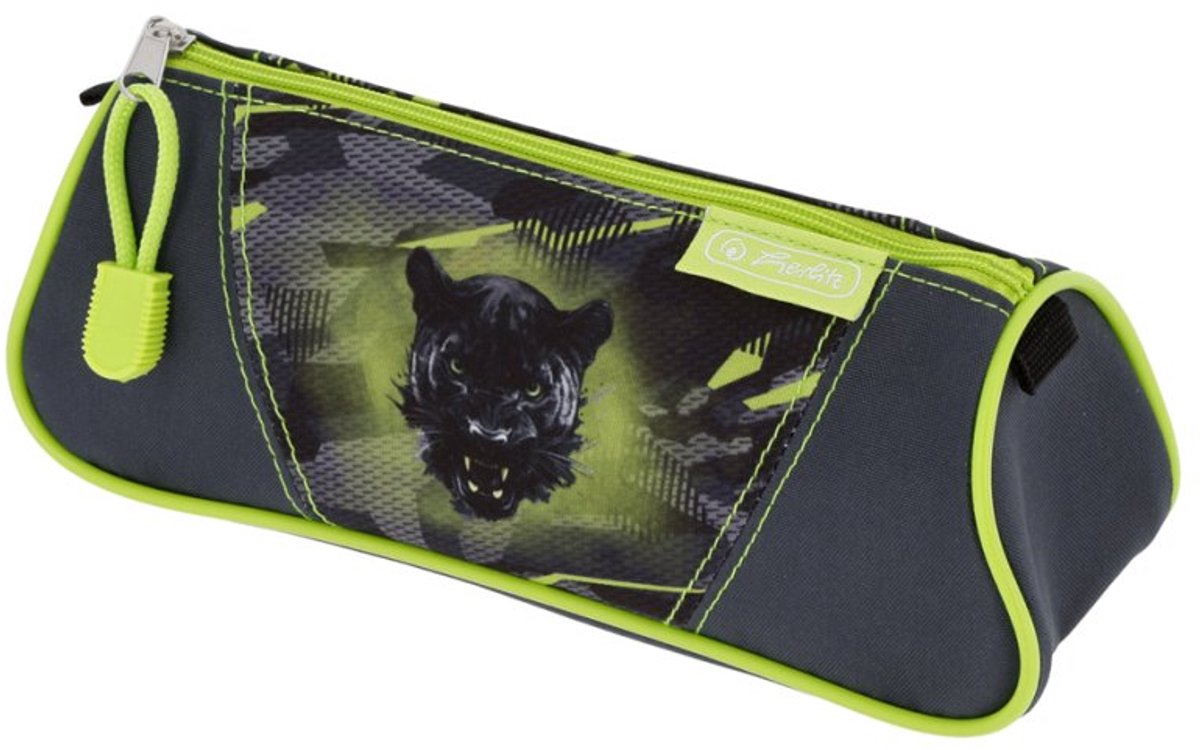 herlitz etui Faulenzer Dr Wild Panther, driehoekig, polyester, rits