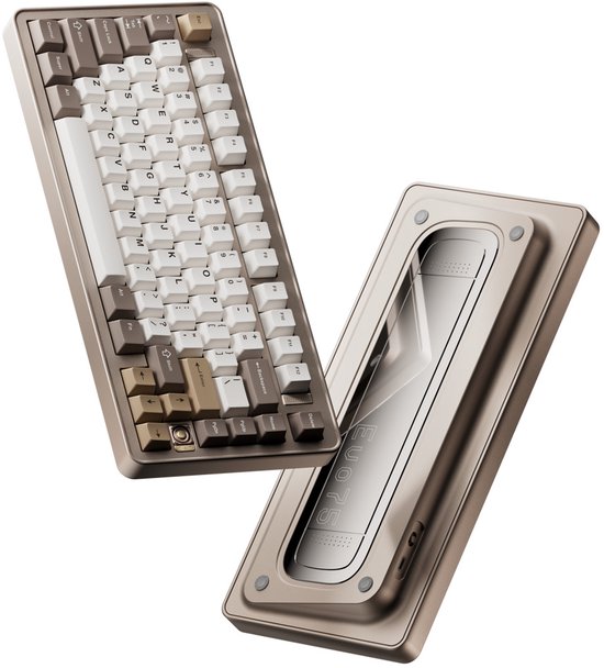 Ticktype EVO75 Aangepast Tri-Mode Draadloos Mechanisch Toetsenbord