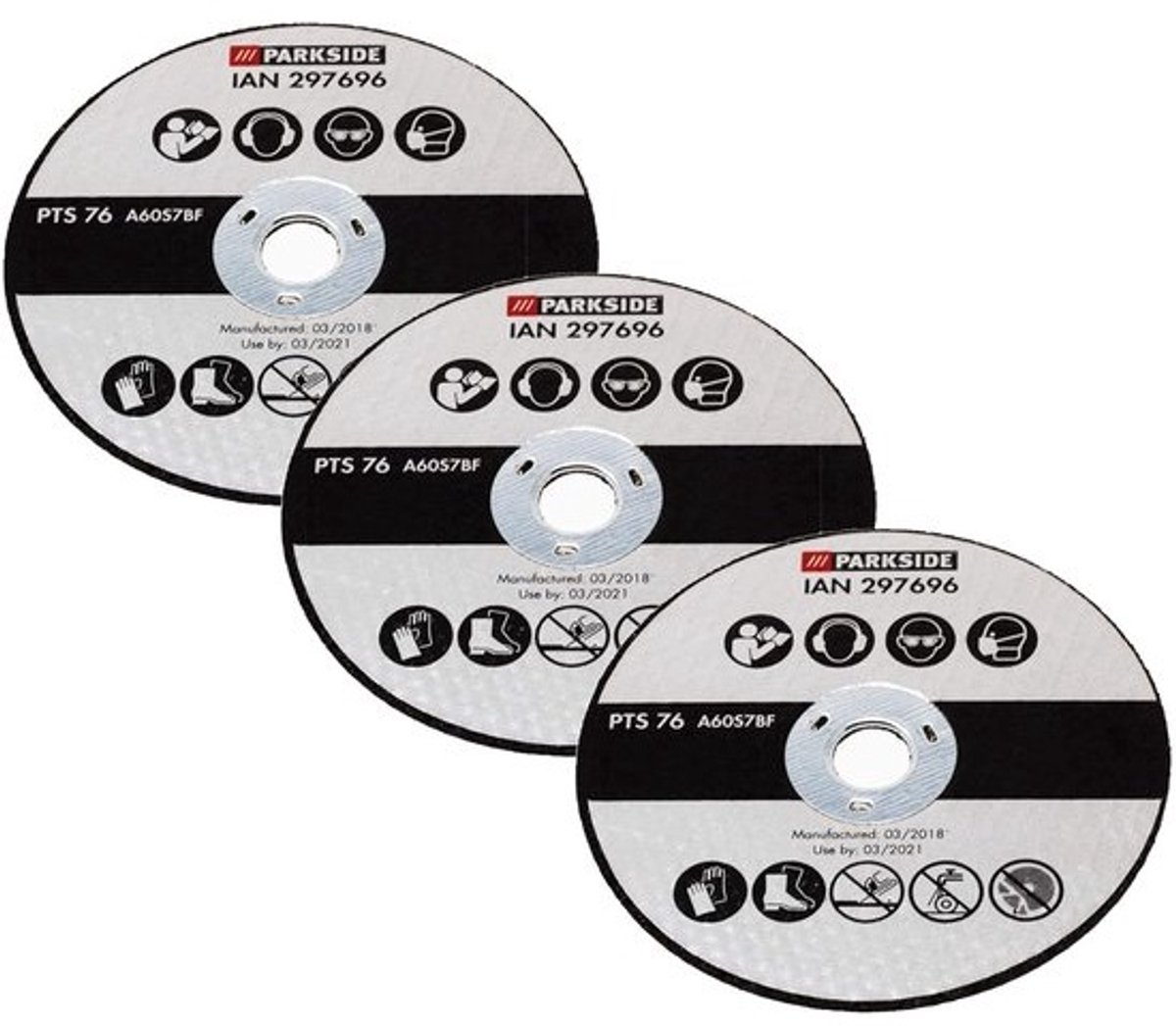 Reserve-slijpschijven - Doorslijpschijven - Voor metaal slijpen - 3-delige set - 7.5 cm