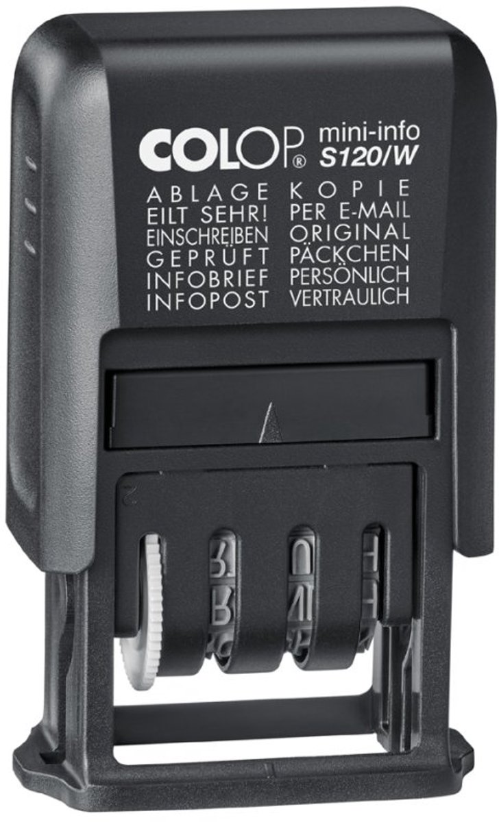 COLOP Mini-Folio S 1 woordstempel, zwart, 20x4 mm