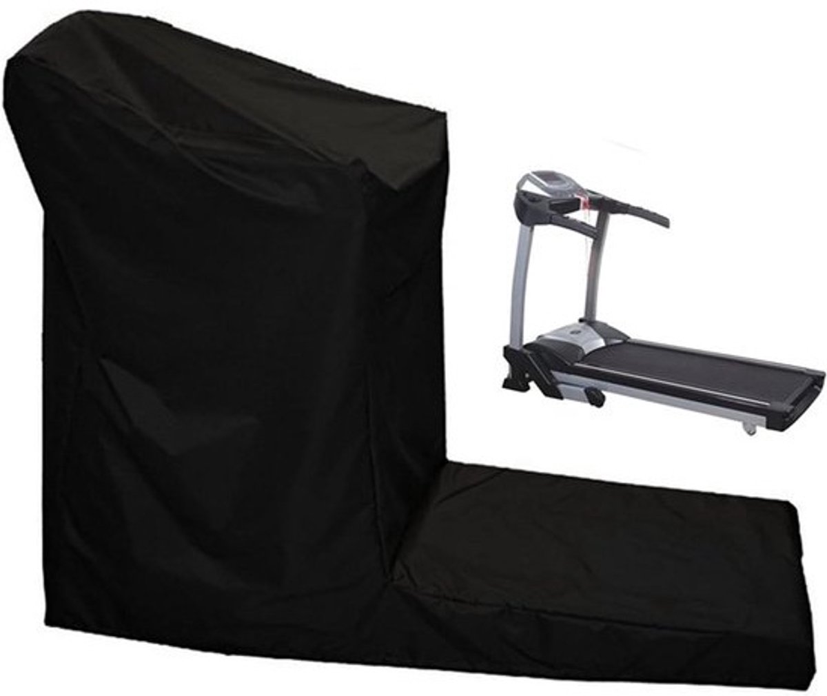 Loopbandhoes - Beschermhoes voor loopband - Ter bescherming van apparatuur - Waterdicht en stofdicht - 206 x 94 x 170 cm - Zwart