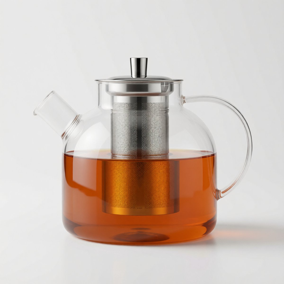 ZOQENX Glazen Theepot met RVS Filter 1500 ml - Geschikt voor Gasfornis en Oven