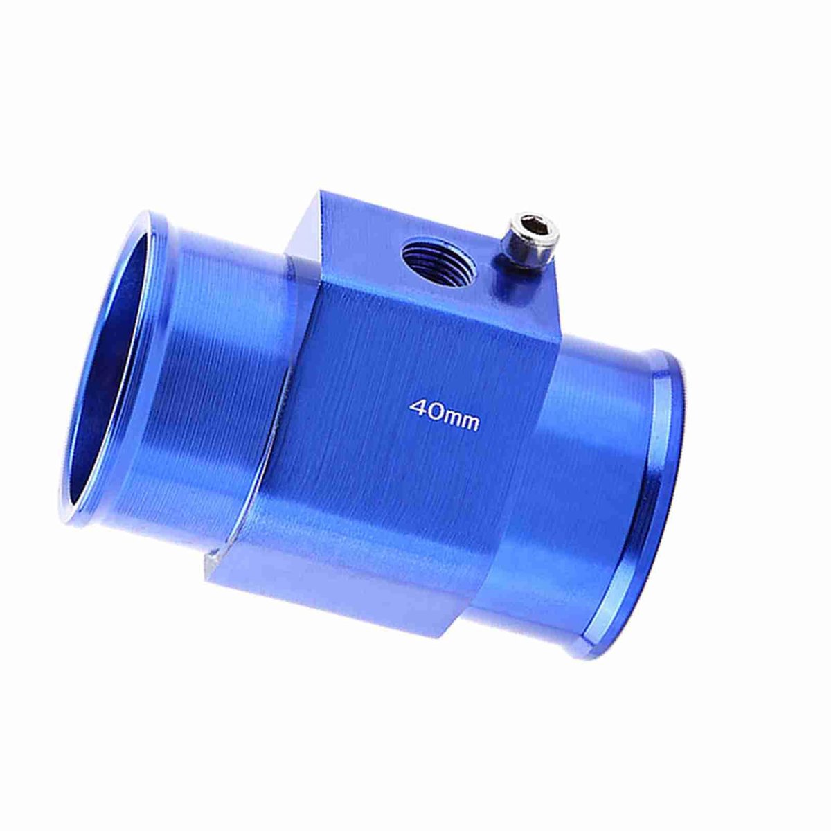Universal Water Temp Joint Pipe Water Temp Temperature Joint Pipe Sensor Gauge Radiator Hose Adapter, Blue 26mm - ShopVlot