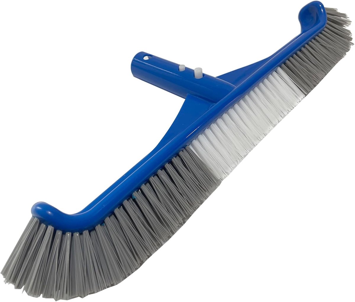 SnelShoppen - Pool Brush, Pool Cleaning Brush 36 cm - Hoge Efficiëntie Schrobborstel met Gebogen Randen voor Schoonmaken van Zwembadvloeren en Wanden