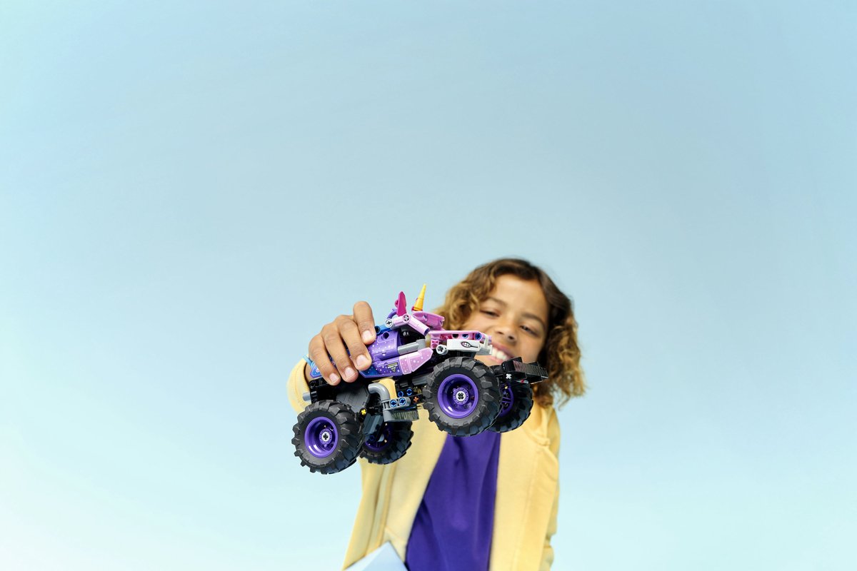 LEGO Technic - Monster Jam Sparkle Smash pull-back Constructiespeelgoed thumbnail 3