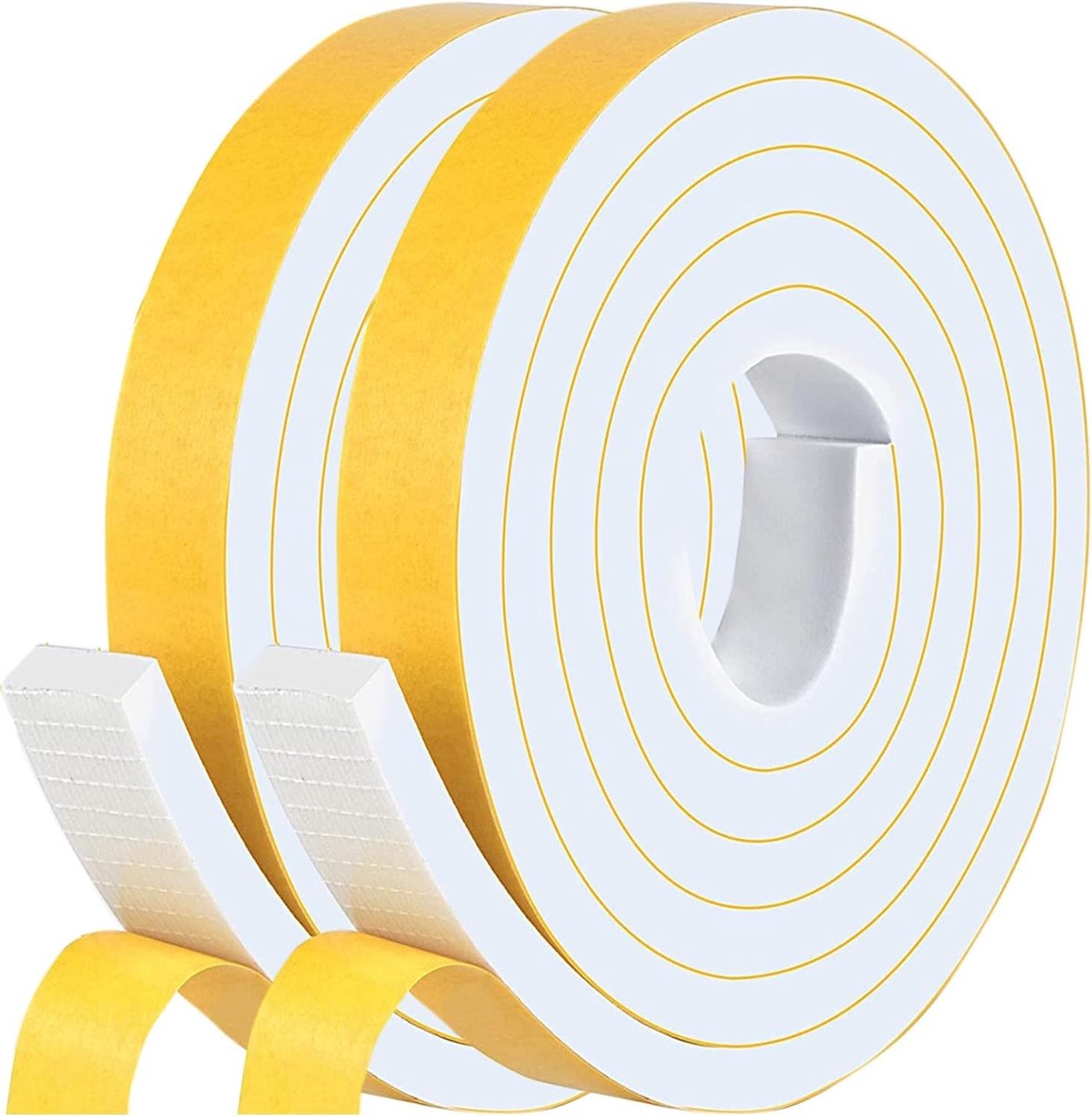 Zelfklevende Sealing Tape voor Deuren en Ramen, 12mm x 10mm, 4m, Geluidsisolatie, Waterdicht, Stofdicht, Bescherming Tegen Koude Tocht