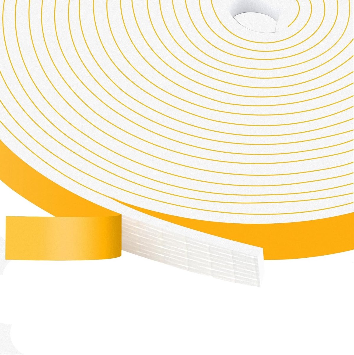 Zelfklevende Sealing Tape 12 mm x 3 mm, Waterdichte Deurrubbers voor Geluidsisolatie en Impactbescherming, Koude Schuimoplossingen