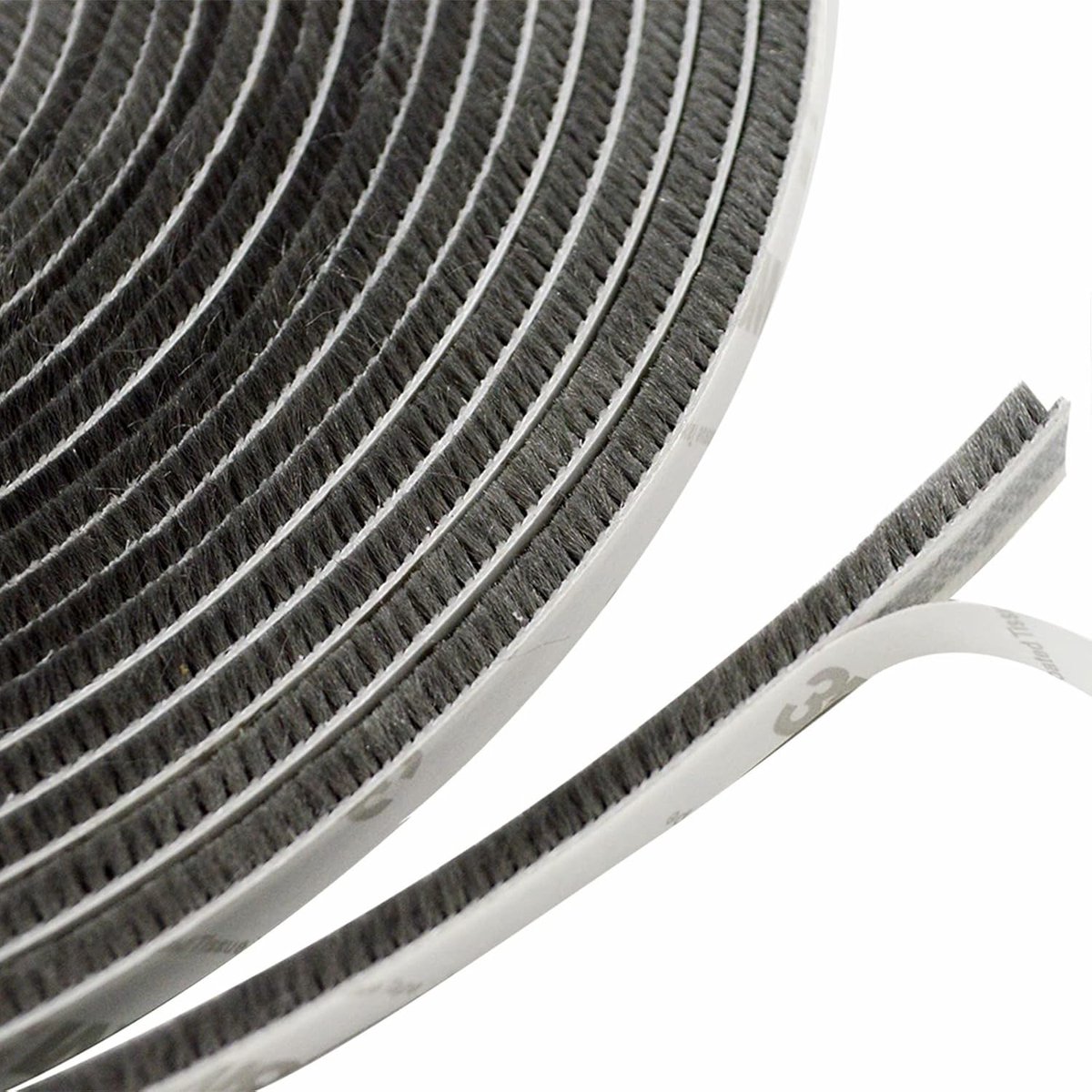 SnelShoppen - Brush Seal Zelfklevende Deur- en Raamafdichting 9mm x 23mm x 10m, Super Sterke Insectenbeschermer, Tochtwerende Sealing Brush voor Deure