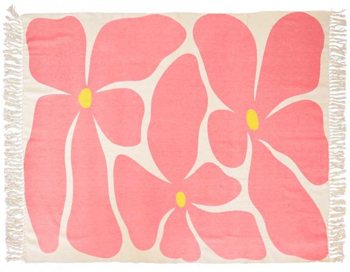 Unique Living Plaid Melia Sugar Pink -125x150cm Roze