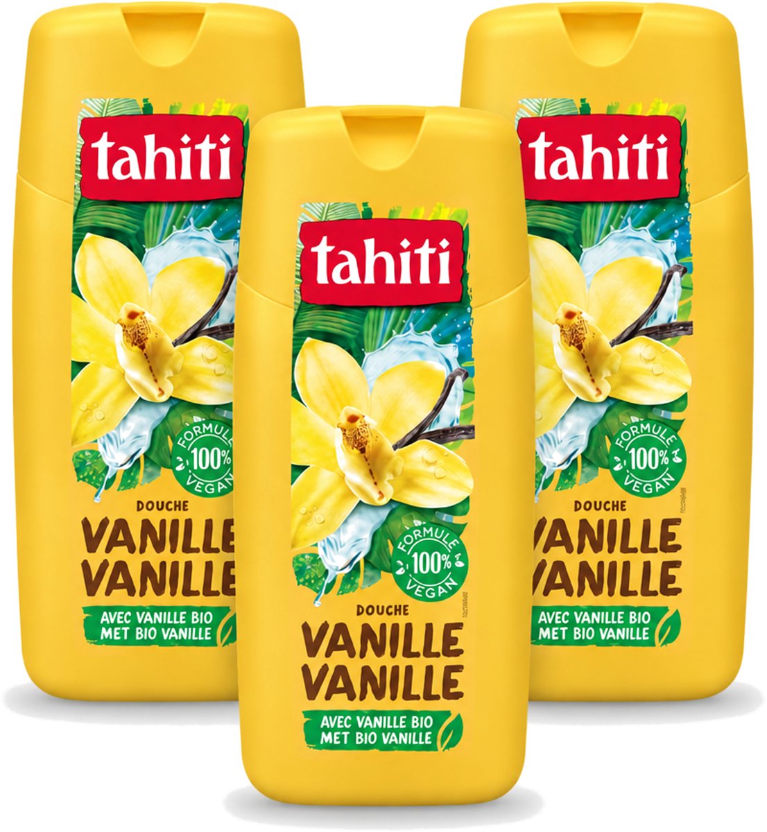 3 x Tahiti – Douchegel – Vanille - 300 ml - Voordeelverpakking - 3 stuks