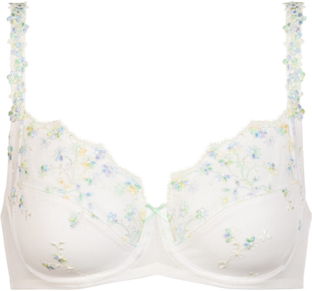 Mey Dames Beugel BH MEY 80G Champagne met bloemmotief