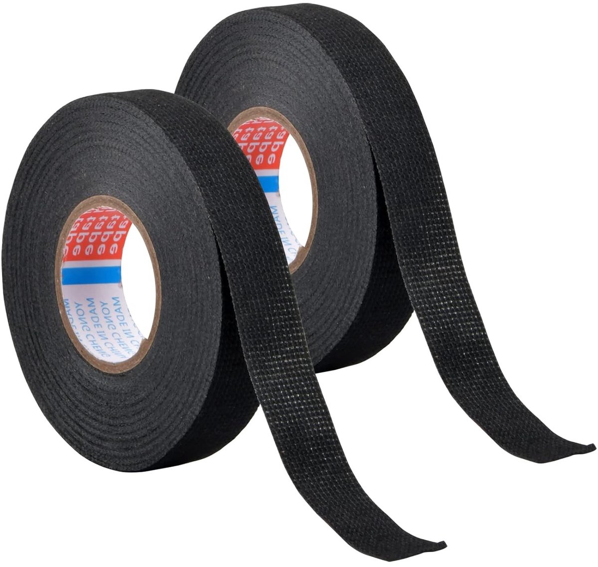 Waterdichte Katoenen Tape 19 mm x 15 m - Hechtband voor Auto's, Motoren en Draadbedrading, Hoge Temperatuur, Zwart