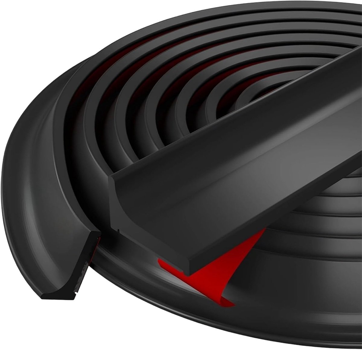Anti water strip - Douche - Lekkage-Opvouwbare Douchewaterdam - Water Stopper Douche - Waterkering Douche 200cm Zwart - Zelfklevende Kitrand - Waterdrempel Badkamer - Beschermt tegen Waterlekkage - Zelfklevende Kitrand - Sanitaire Waterstopper