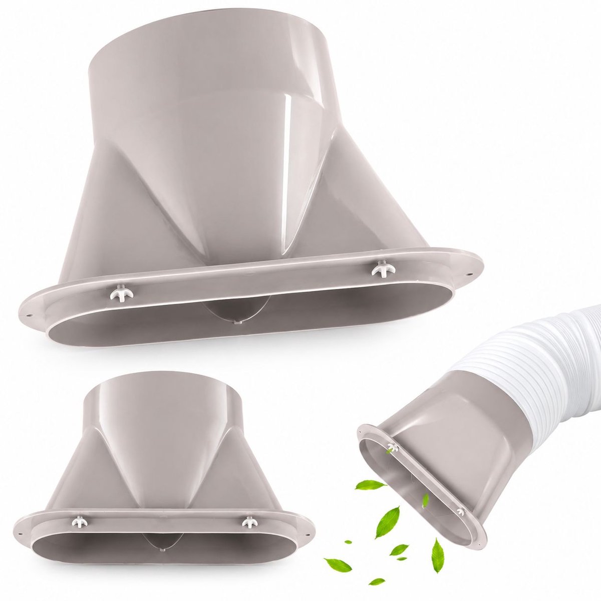 VHV - Koppelstuk mobiele airco - Conditioner uitlaatslang - Luchtafvoerslang - Adapter voor raamslang - voor ø13 cm afvoerslang airco slang