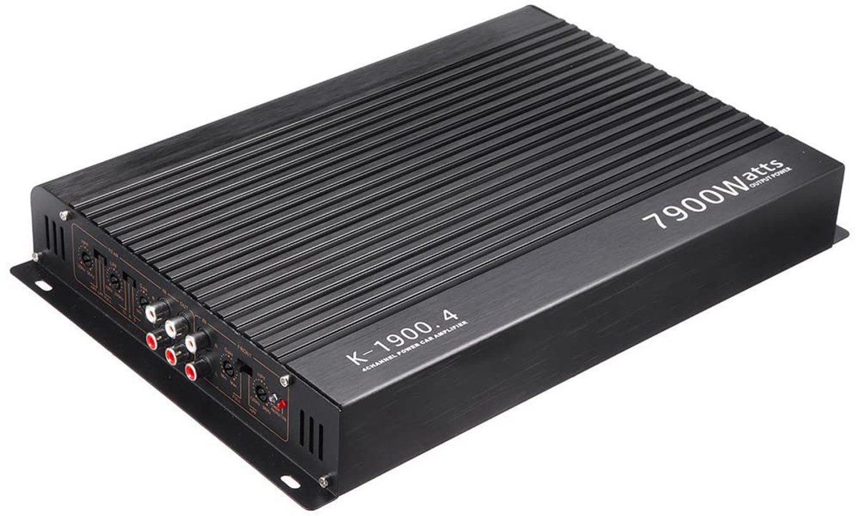 SnelShoppen - Auto Stereo Versterker Klasse A/B 4-Kanaals 7900W High Power Amp - Perfect voor Car Audio, Feest, Camping & Meer - 12.0V Vierweg Verster