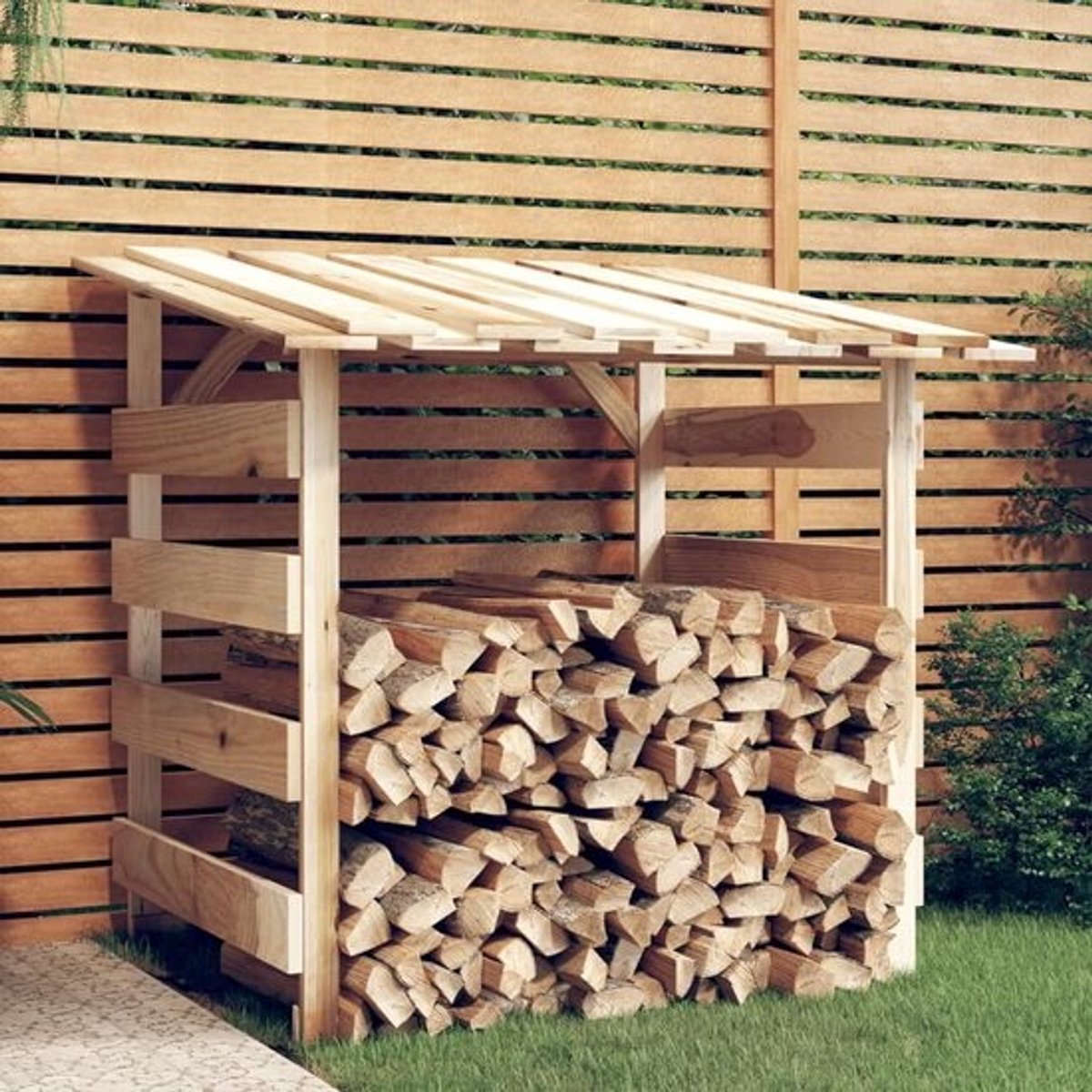 Houten tuinhuis - Opslag voor buiten - Tuinieren en opslag - Corrosiebestendig ontwerp - 100 x 90 x 100 cm - Groen
